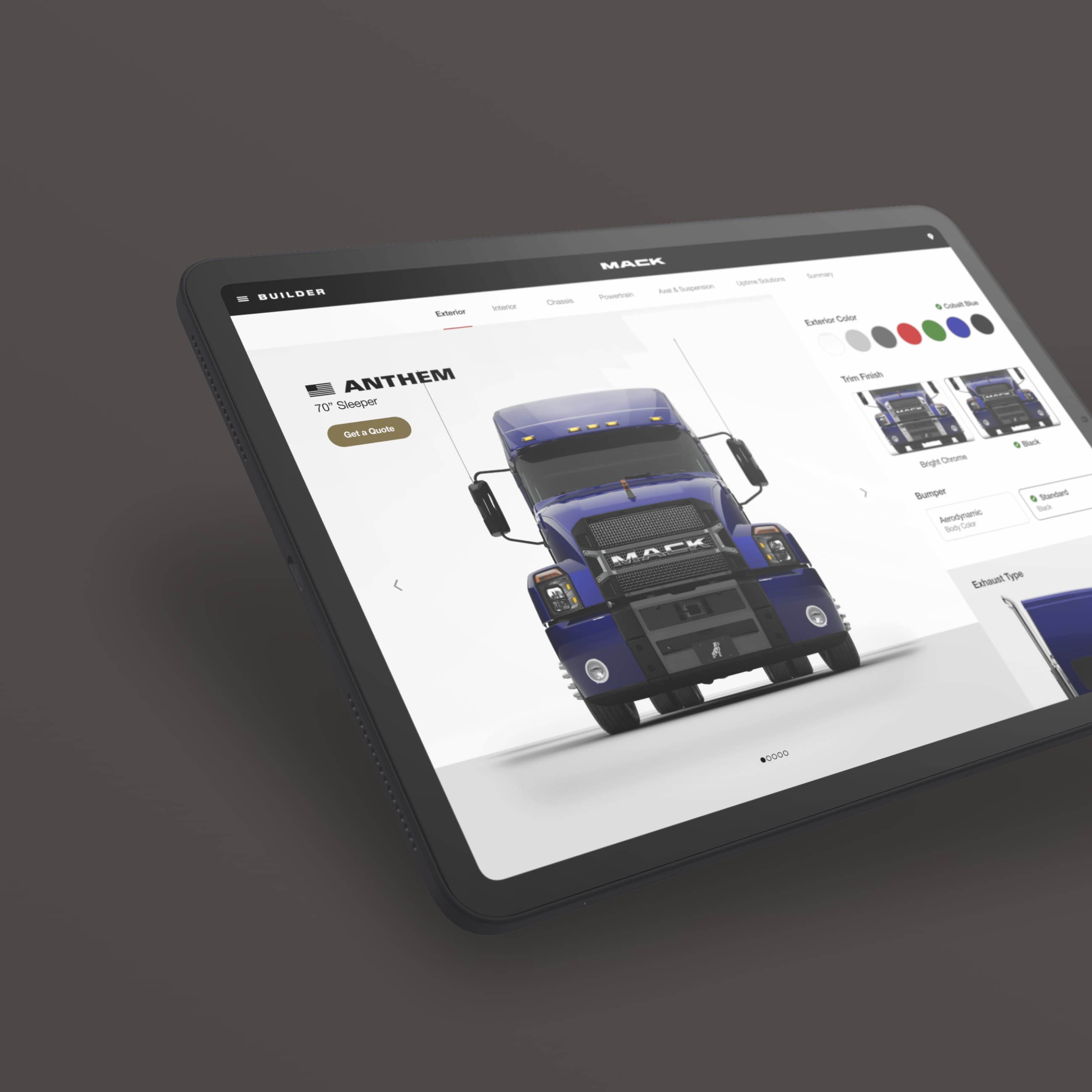 Mack Builder – Product Configurator
